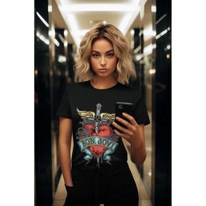 Bon Jovi T-shirt, Rock Band T-shirt, Cotton Tee